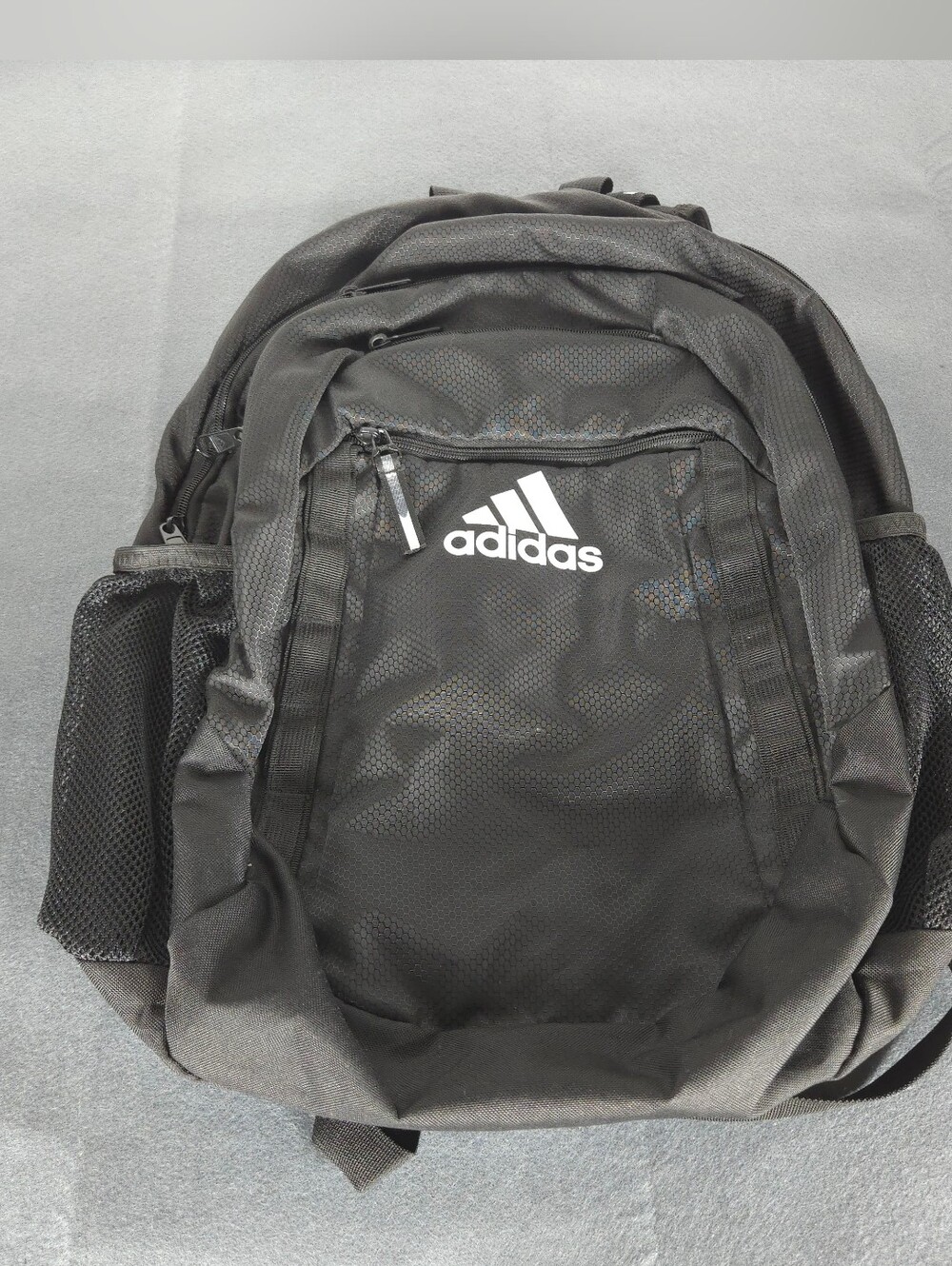 adidas Black and White Logo Men's Backpack